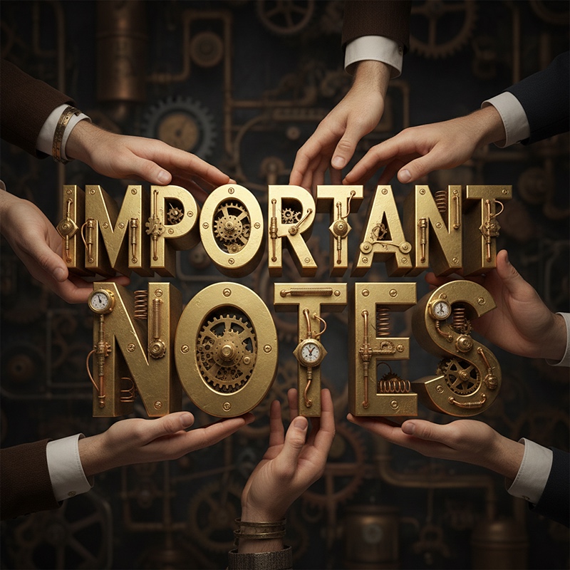 Important Notes for Vendors